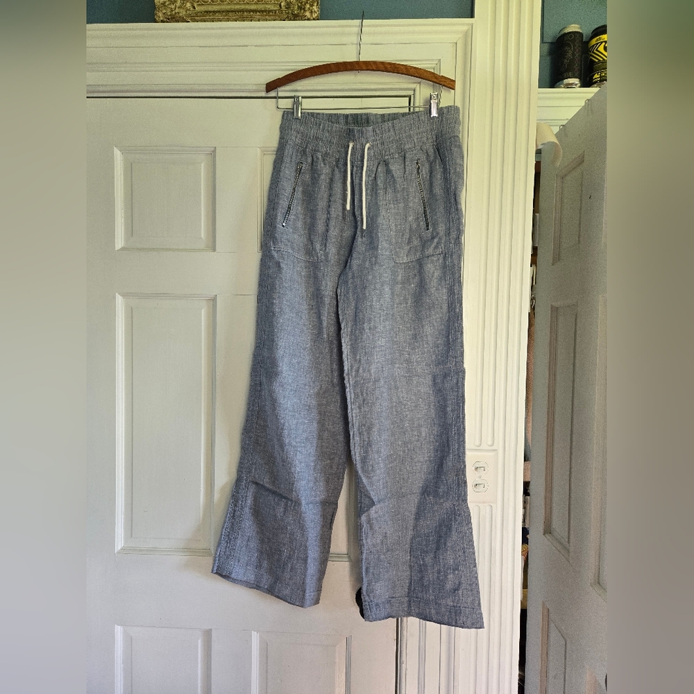 Athleta Blue Casual Pants with Drawstring